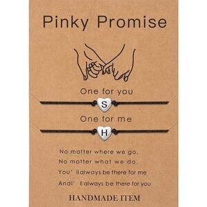 SANNYRA Women's Brass Agate Pinky Promise Bracelet S H
